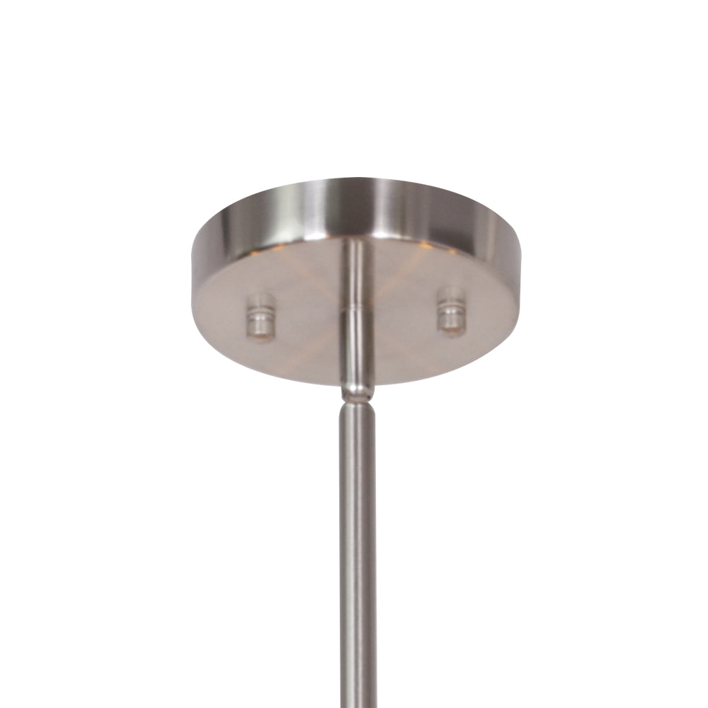 Mid-Century Sputnik Chandelier – Brushed Nickel Durable Metal Finish for Sloped Ceilings 8 Adjustable Lights